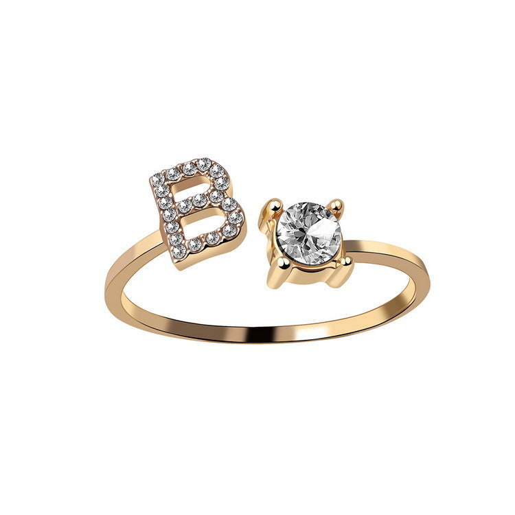 Initial Ring – Kies jouw Letter | voor Dames