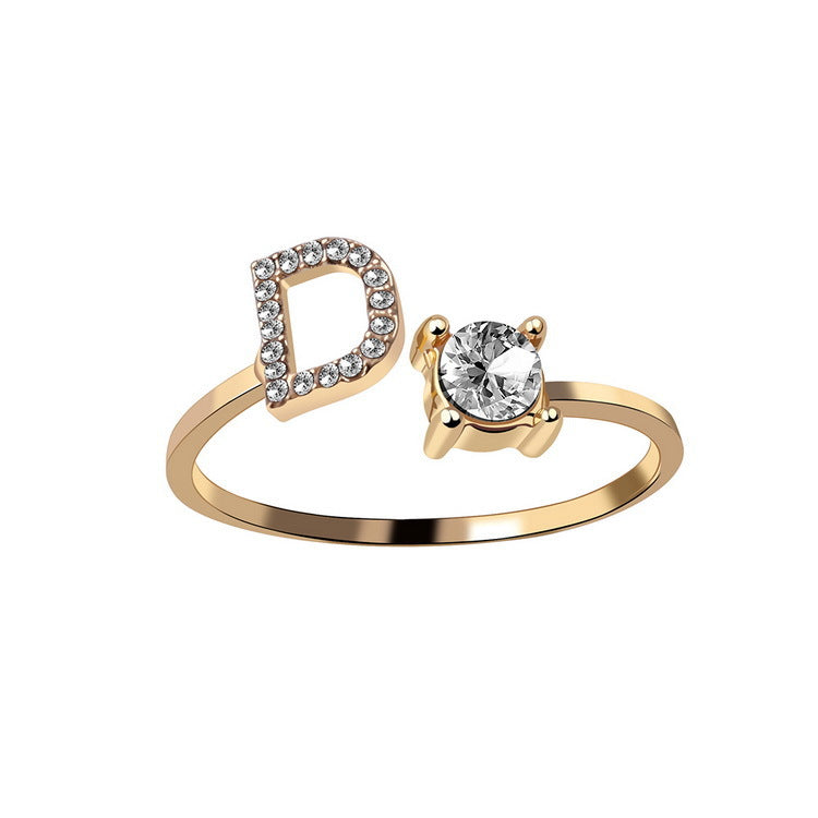 Initial Ring – Kies jouw Letter | voor Dames