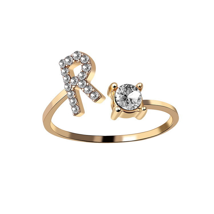 Initial Ring – Kies jouw Letter | voor Dames