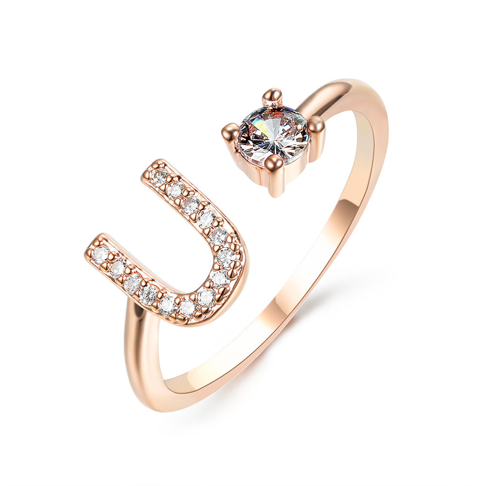 Initial Ring – Kies jouw Letter | voor Dames