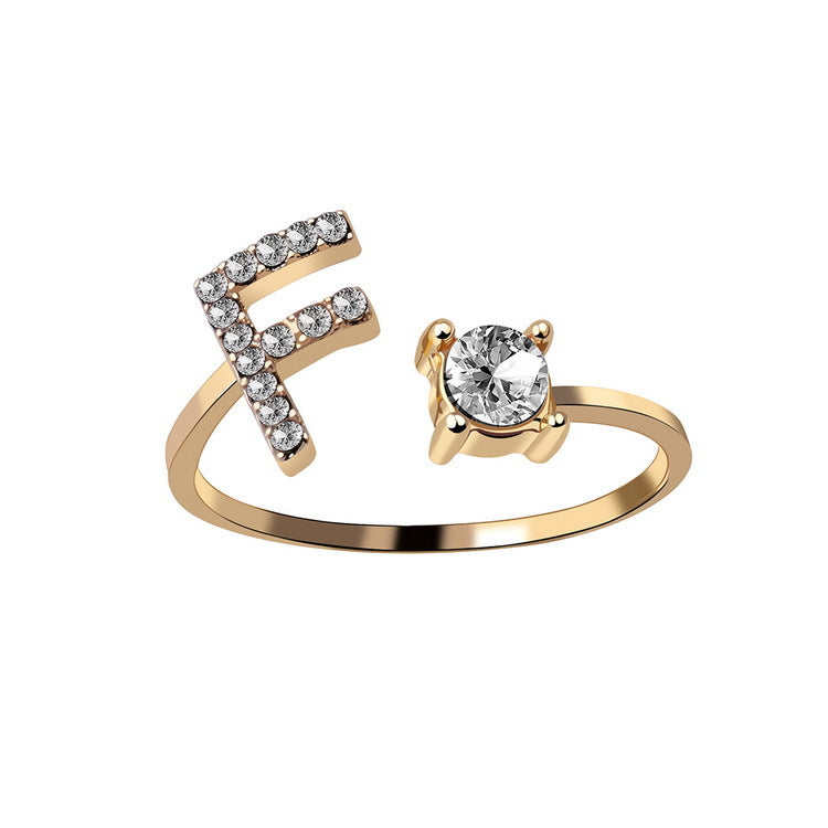 Initial Ring – Kies jouw Letter | voor Dames