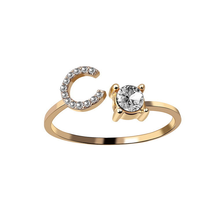 Initial Ring – Kies jouw Letter | voor Dames