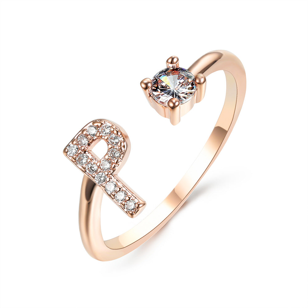 Initial Ring – Kies jouw Letter | voor Dames