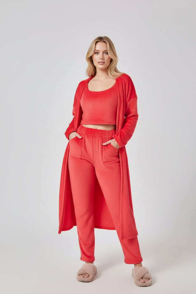 Dames 3-delige warme lounge set