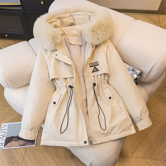 Warme damesjas in Koreaanse stijl