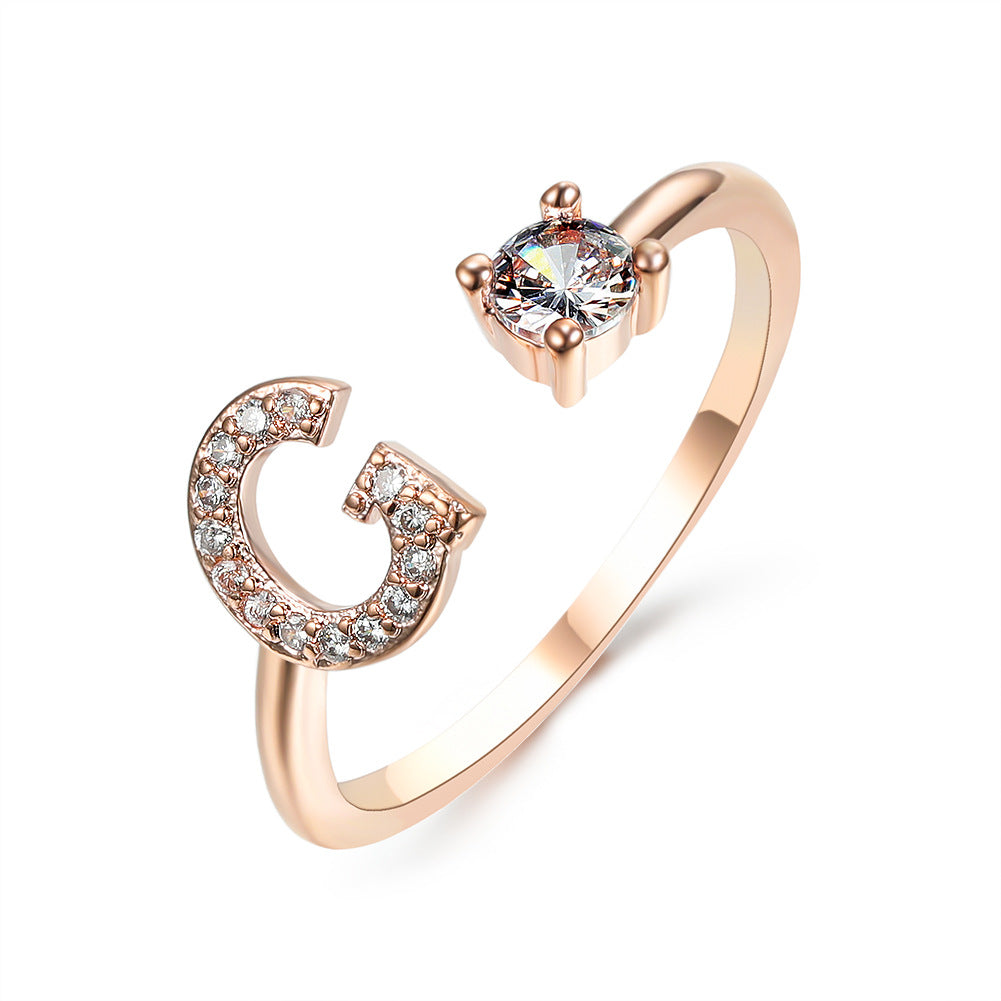 Initial Ring – Kies jouw Letter | voor Dames