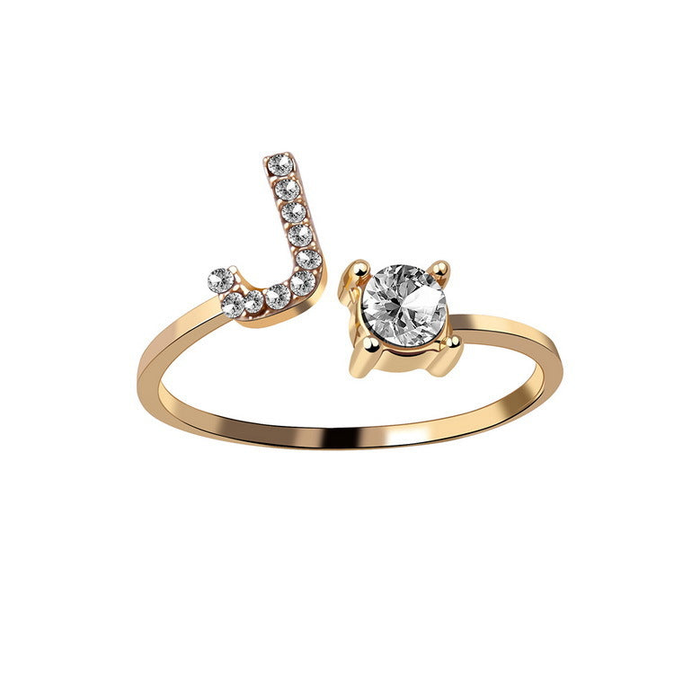 Initial Ring – Kies jouw Letter | voor Dames