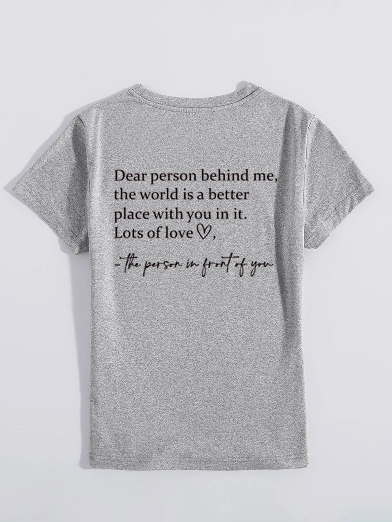 T-shirt met tekst