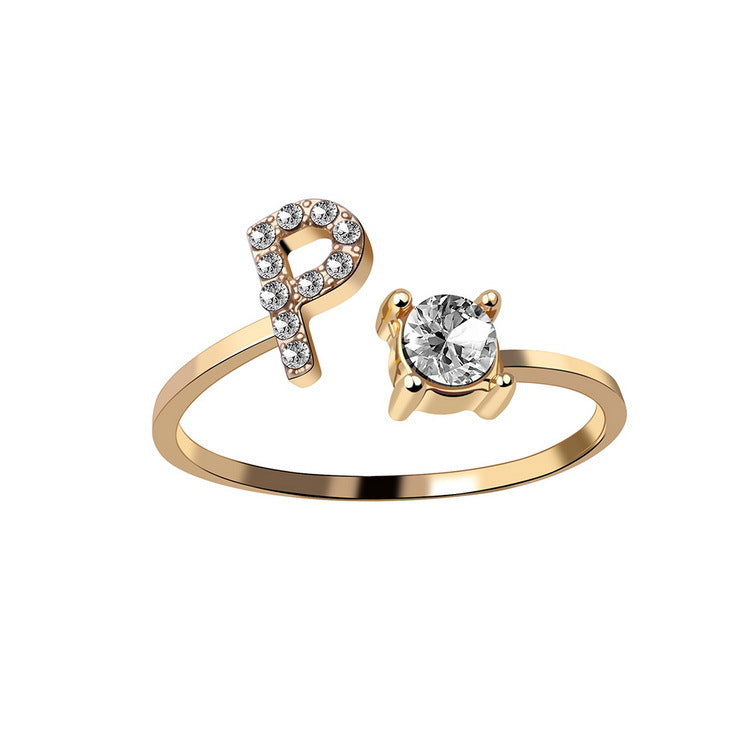 Initial Ring – Kies jouw Letter | voor Dames