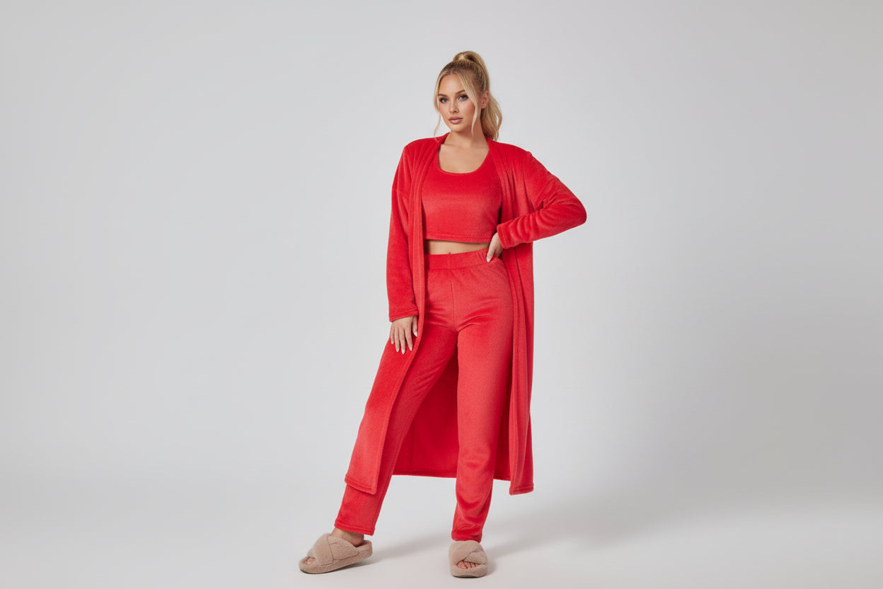 Dames 3-delige warme lounge set