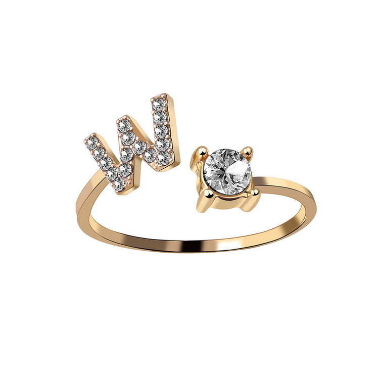 Initial Ring – Kies jouw Letter | voor Dames