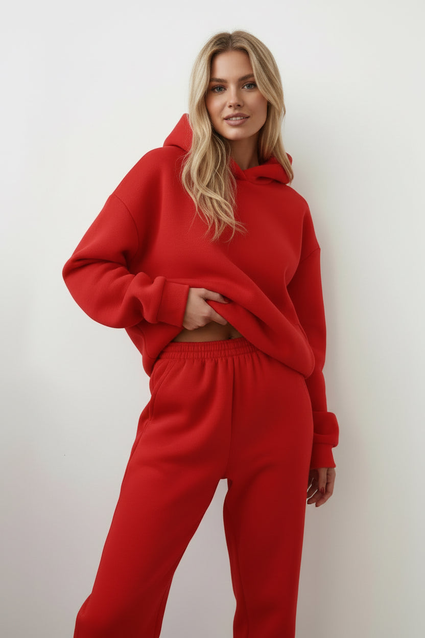 Dames casual hoodie tweedelig pak