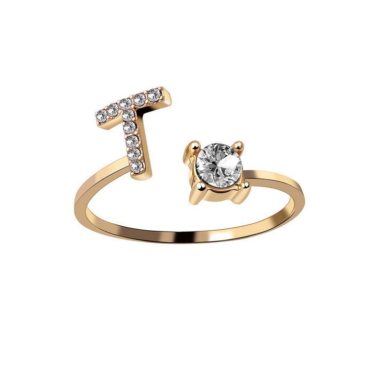 Initial Ring – Kies jouw Letter | voor Dames