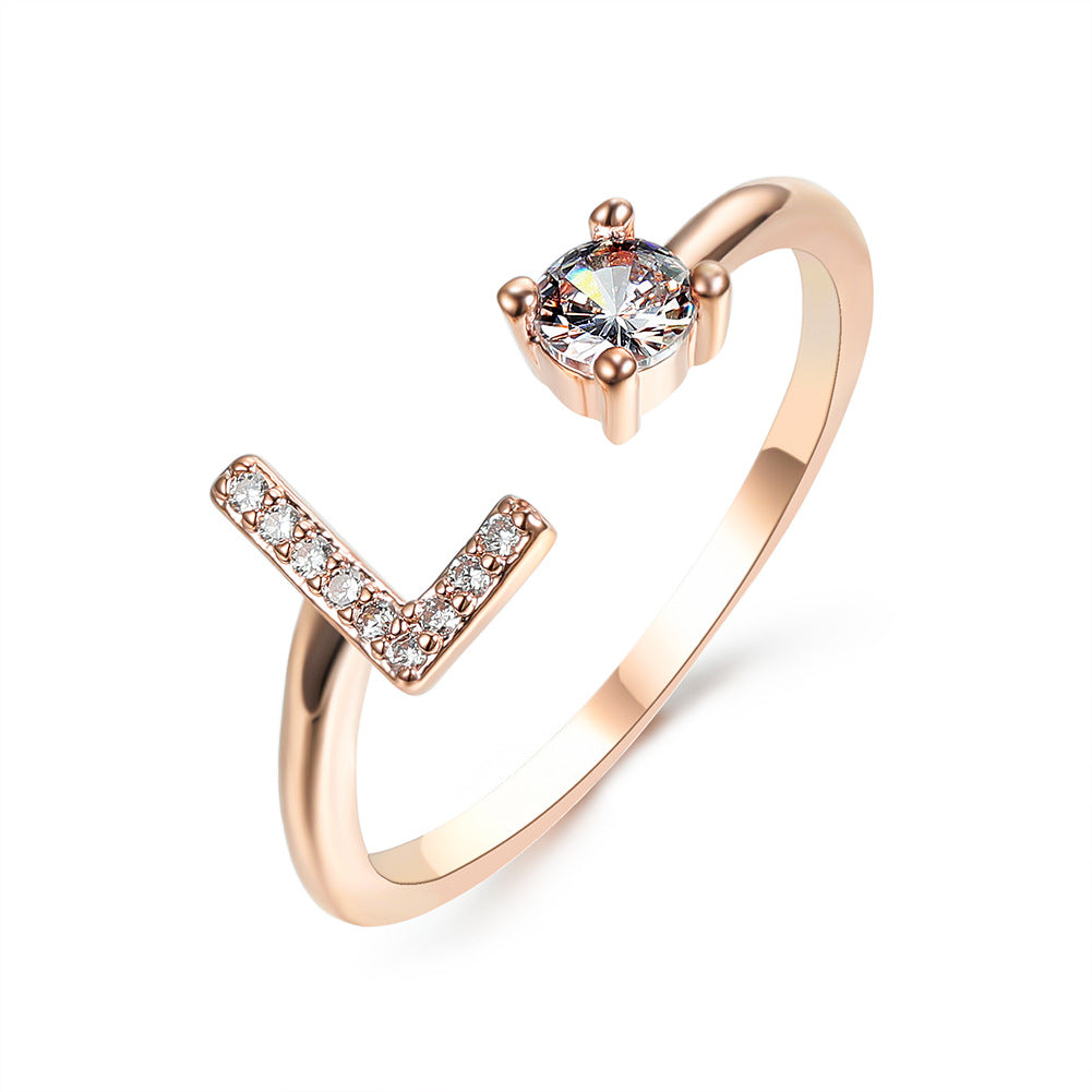 Initial Ring – Kies jouw Letter | voor Dames