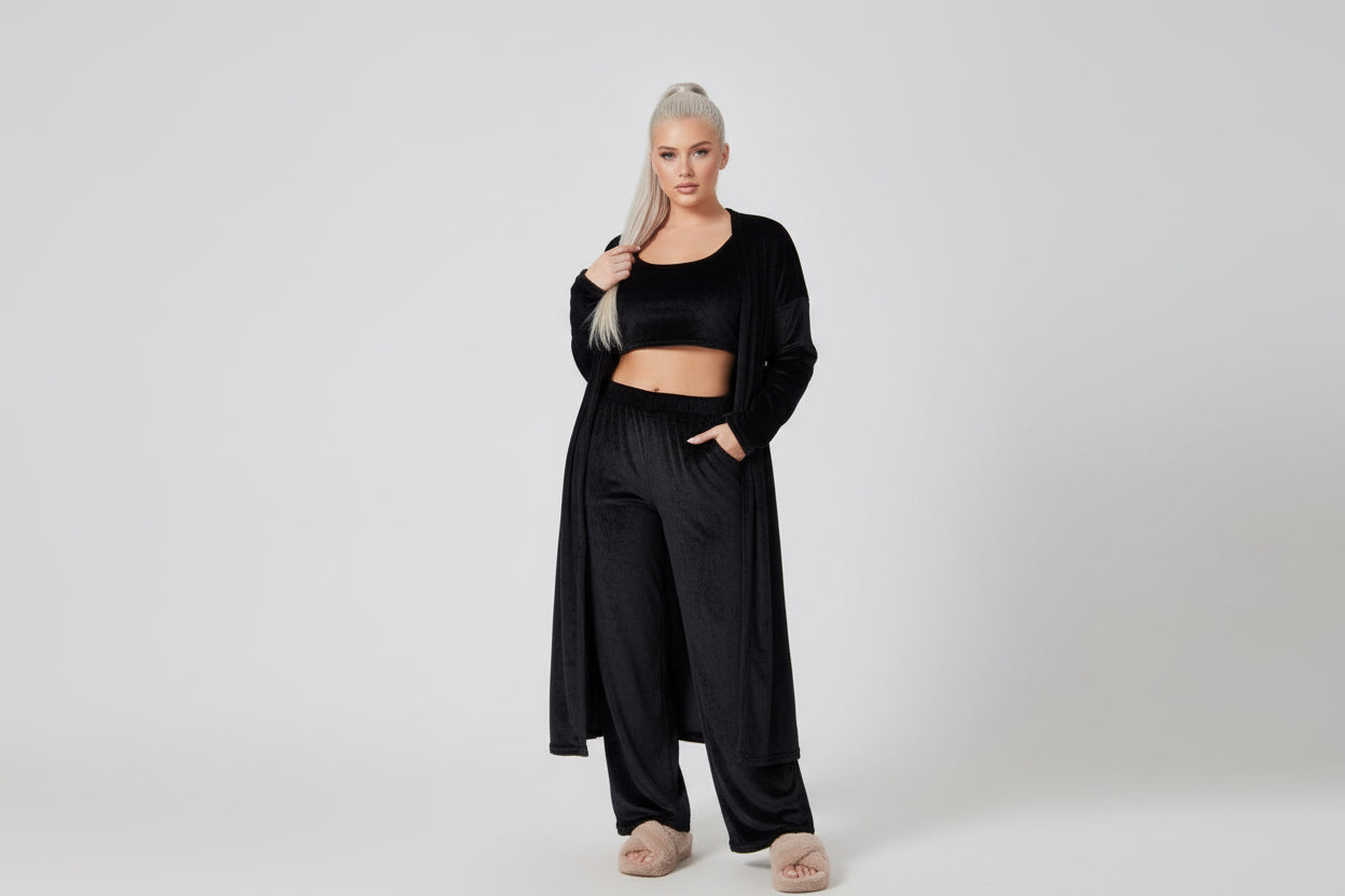 Dames 3-delige warme lounge set