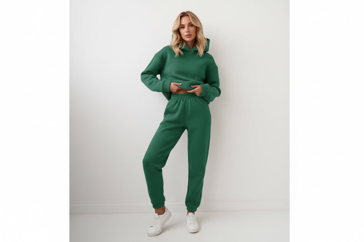 Dames casual hoodie tweedelig pak