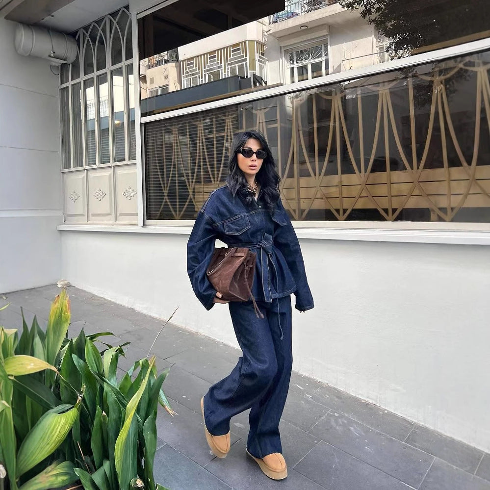Dames Denim set