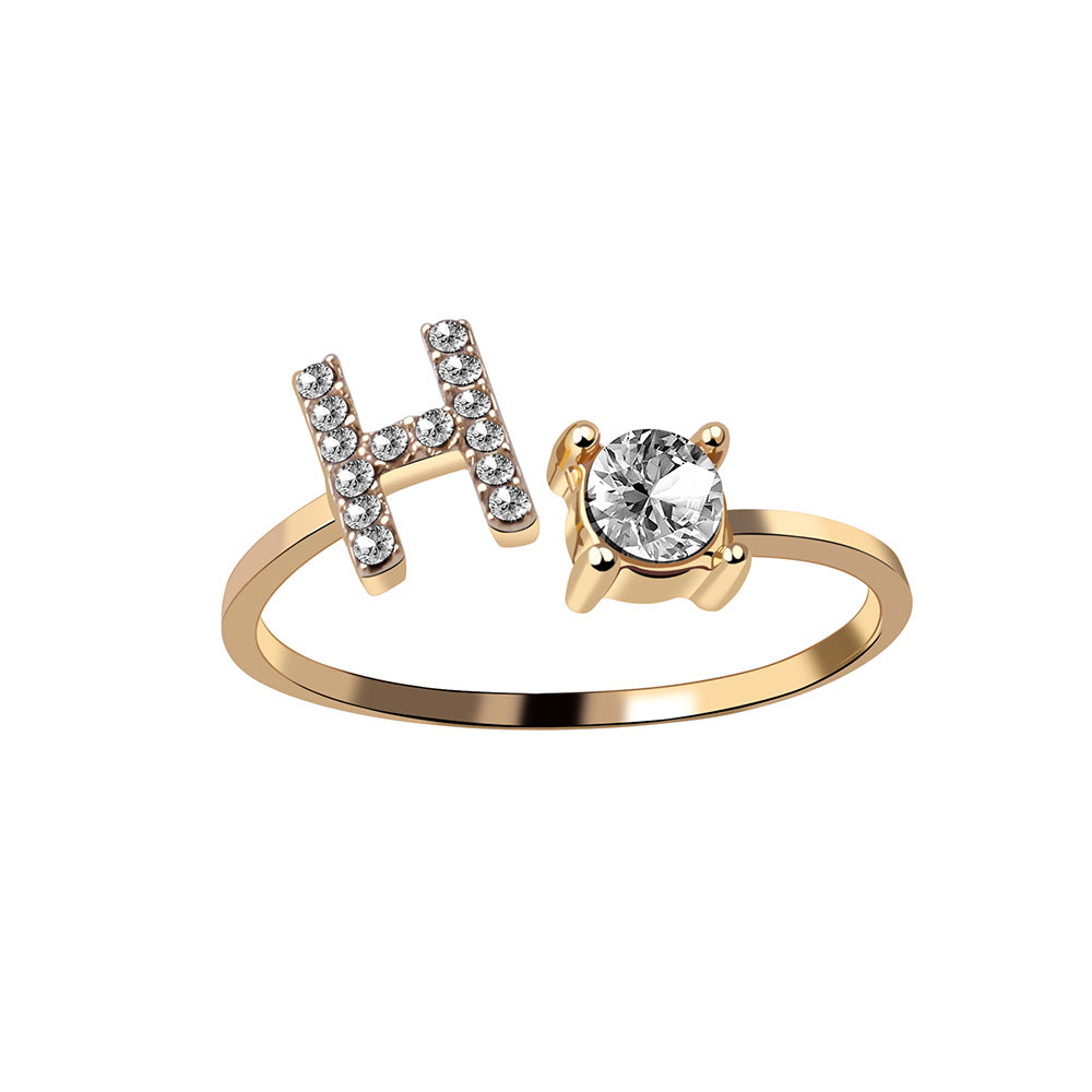 Initial Ring – Kies jouw Letter | voor Dames