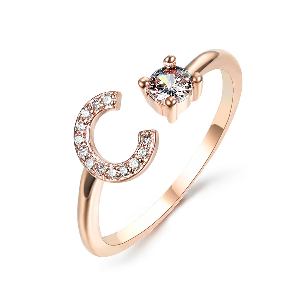 Initial Ring – Kies jouw Letter | voor Dames
