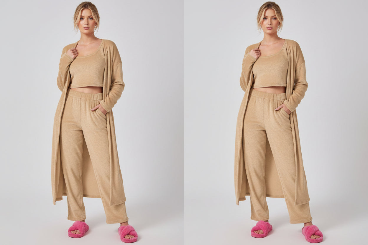 Dames 3-delige warme lounge set