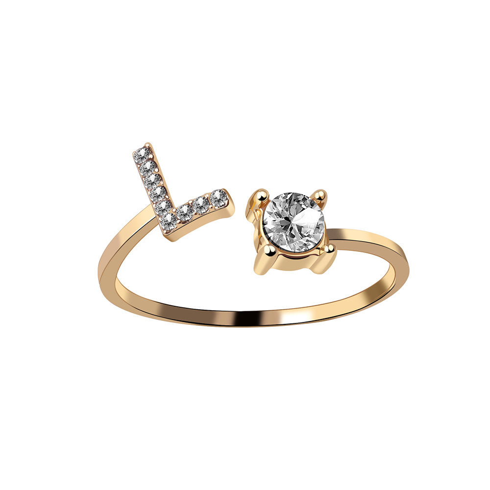 Initial Ring – Kies jouw Letter | voor Dames