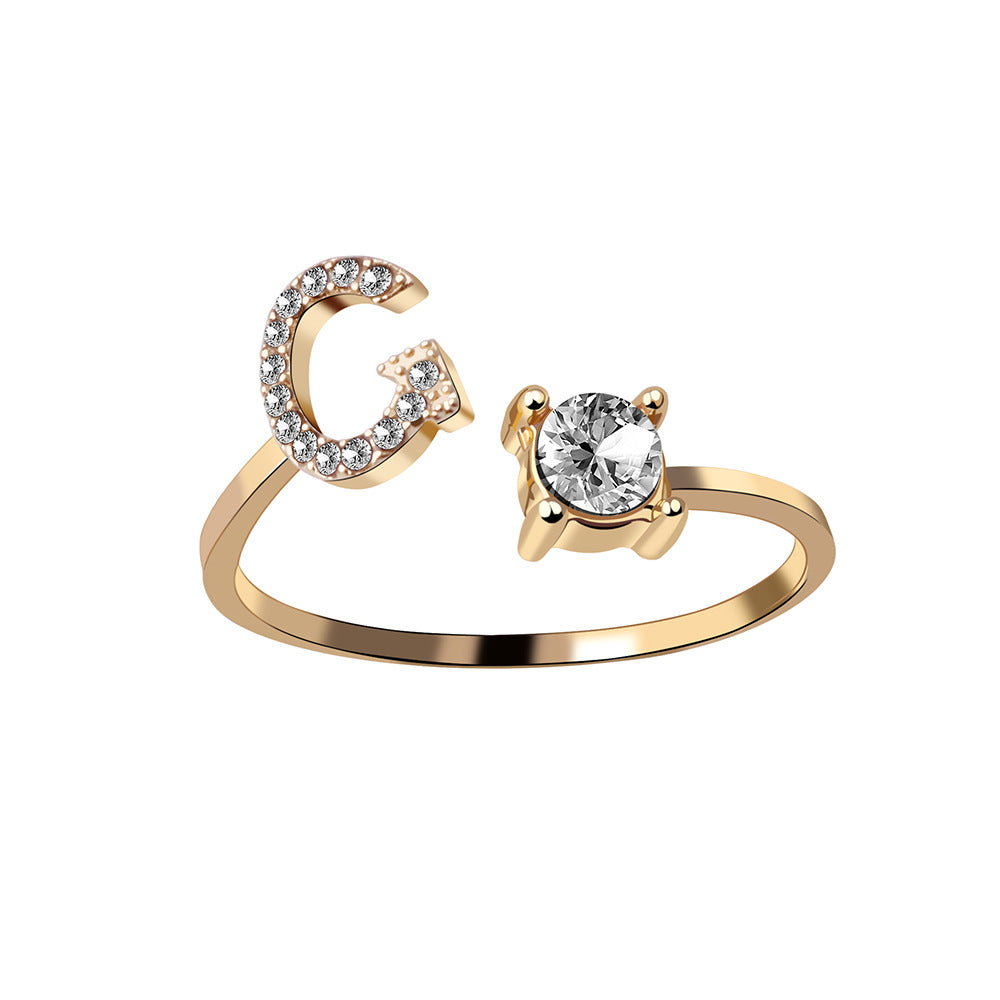 Initial Ring – Kies jouw Letter | voor Dames