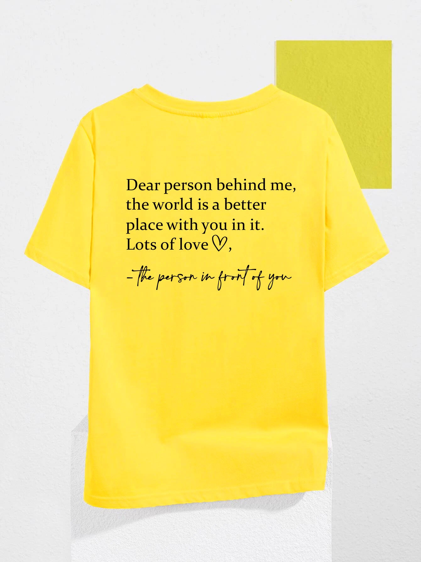 T-shirt met tekst